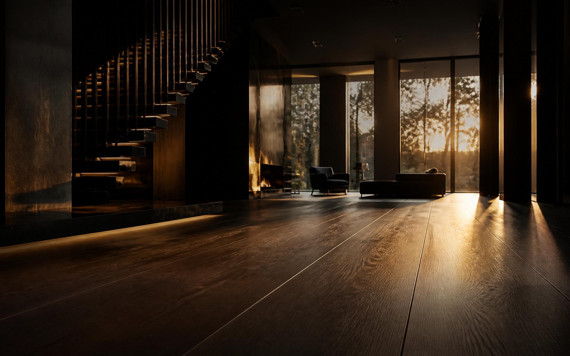 Luxury hardwood interior